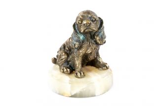 Bronze sculpture Puppy Spaniel