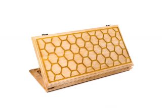 Epoxy beehives backgammon two-sided classic