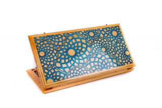 Ornamental - epoxy backgammon two-sided classic