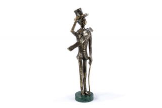Bronze sculpture the Boy with a cane 