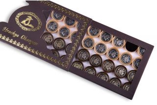 Backgammon pieces with Coat of Arms of Armenia 